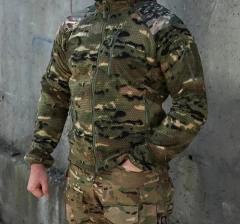 Куртка флисовая Альфа Grid Fleece Jacket (Мультикам)