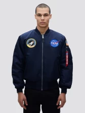 Куртка-бомбер Alpha Industries NASA MA-1 (Replica Blue)