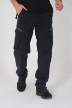 Брюки Карго (вареный хлопок)(Navy)