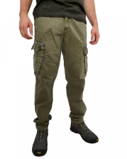 Брюки Карго (вареный хлопок)(Khaki)