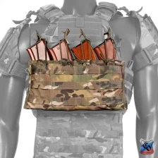 Модуль для 4-х магазинов АК (Модуль АКМ 4 molle без клапана)