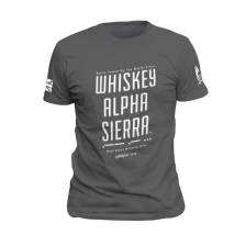 Футболка Warrior Assault Systems Whiskey Alpha Sierra T-shirt (Grey/White)