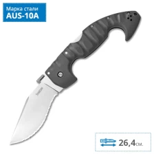 Нож складной Cold Steel Spartan Serrated, CS_21SS (сталь AUS10A)