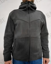 Кофта флисовая Windstopper с капюшоном (серый)